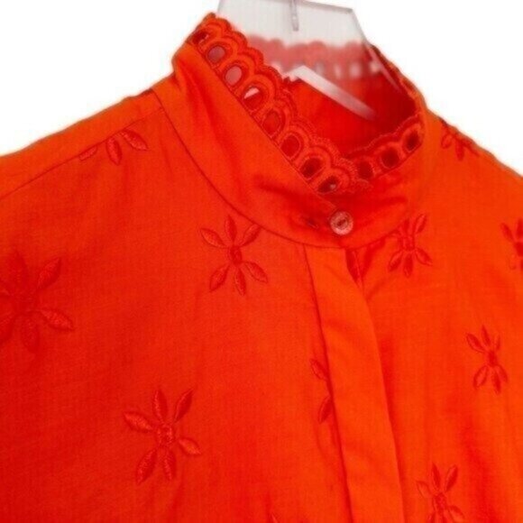 NWT Erdem Zelda Broderie Anglaise Clementine Poplin Midi Dress US Size 2 - Picture 9 of 16